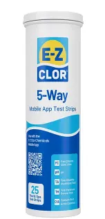 EZ CLOR TEST STRIPS 5 PASOS (25 TIRAS)