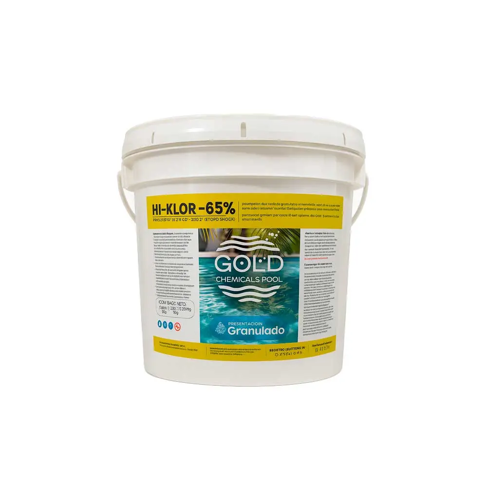 Cloro Granulado 70% Hipoclorito de Calcio para Piscina GOLD – 5 kg