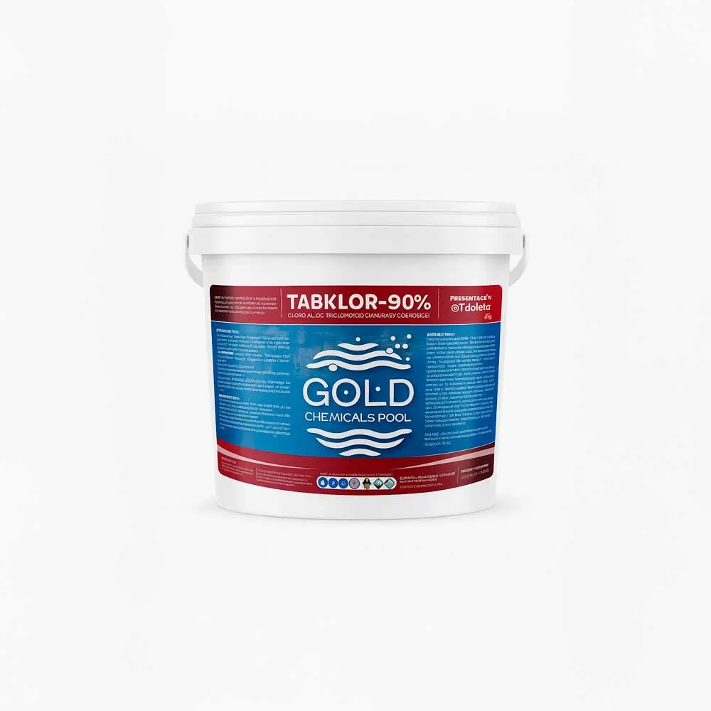 Tableta de Cloro Blanca GOLD Chemicals Pool 90% (5kg)