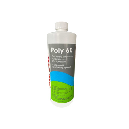 [A70060] Alguicida Poly 60 Nu-Clo (QT32OZ) | Eliminador de Algas de Larga Duración