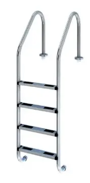 [SF-415S] Escalera Seven Lifes de 4 Peldaños Acero Inoxidable