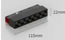 [SLMAGN11522F ​] Luminaria LED de 6 Focos para Riel Magnético